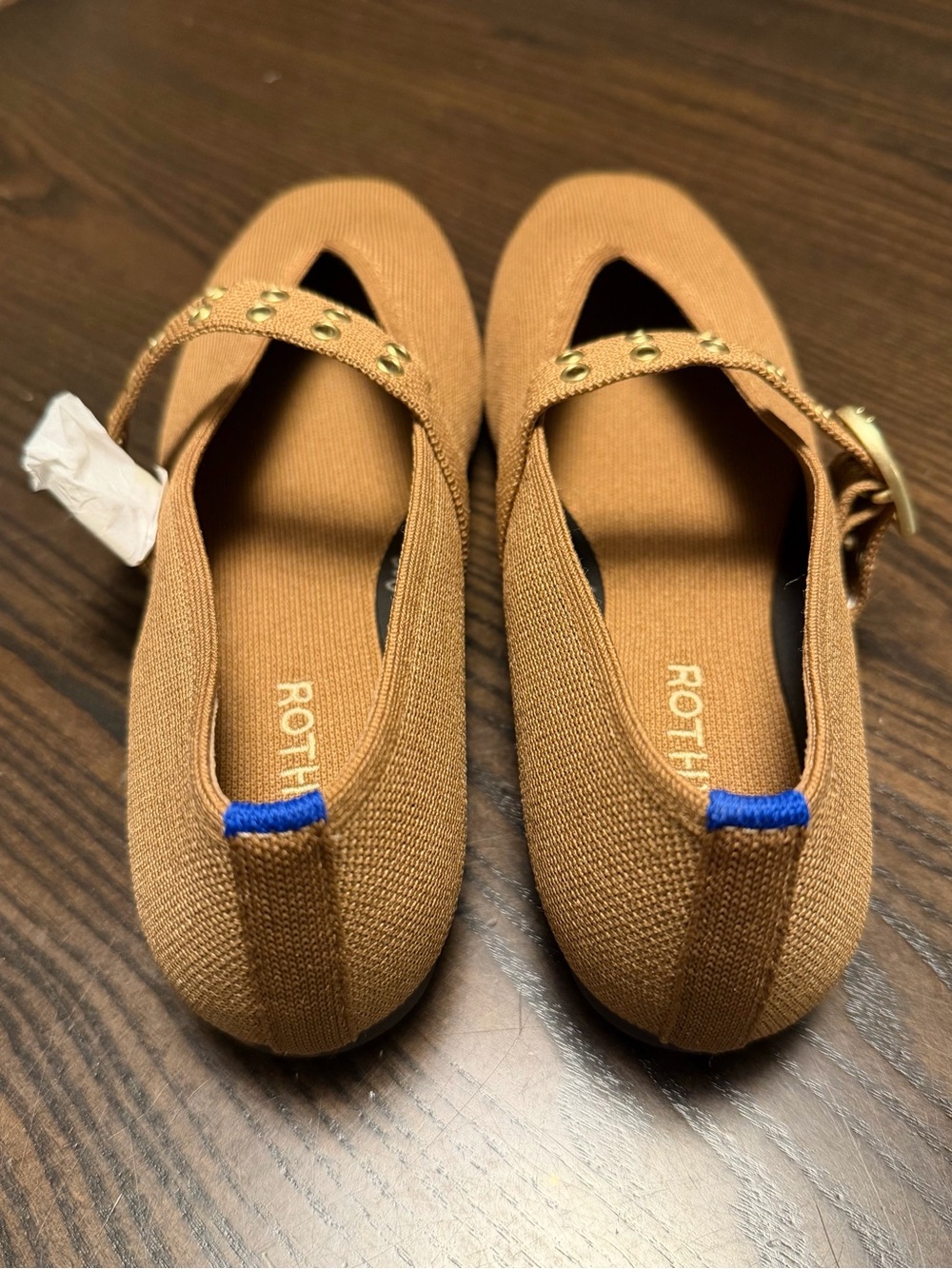 Rothy’s Max Buckle Mary Jane Java Chip Tan Flats Size 11